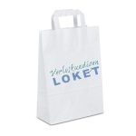 Papieren Tas met praktijklogo – 22x31x10 cm | 100 stuks