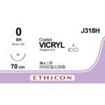 Vicryl 0 violet 70cm - SH (V318H) | 36 stuks
