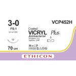 Vicryl Plus 3-0 violet 70 cm – FS-1 naald (VCP452H) | 36 stuks